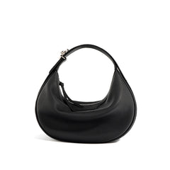 crescent shoulder bag in pebbled leather – IRIS