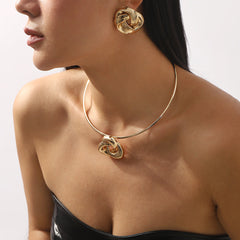 sculptural knot choker & earrings set – IOVA