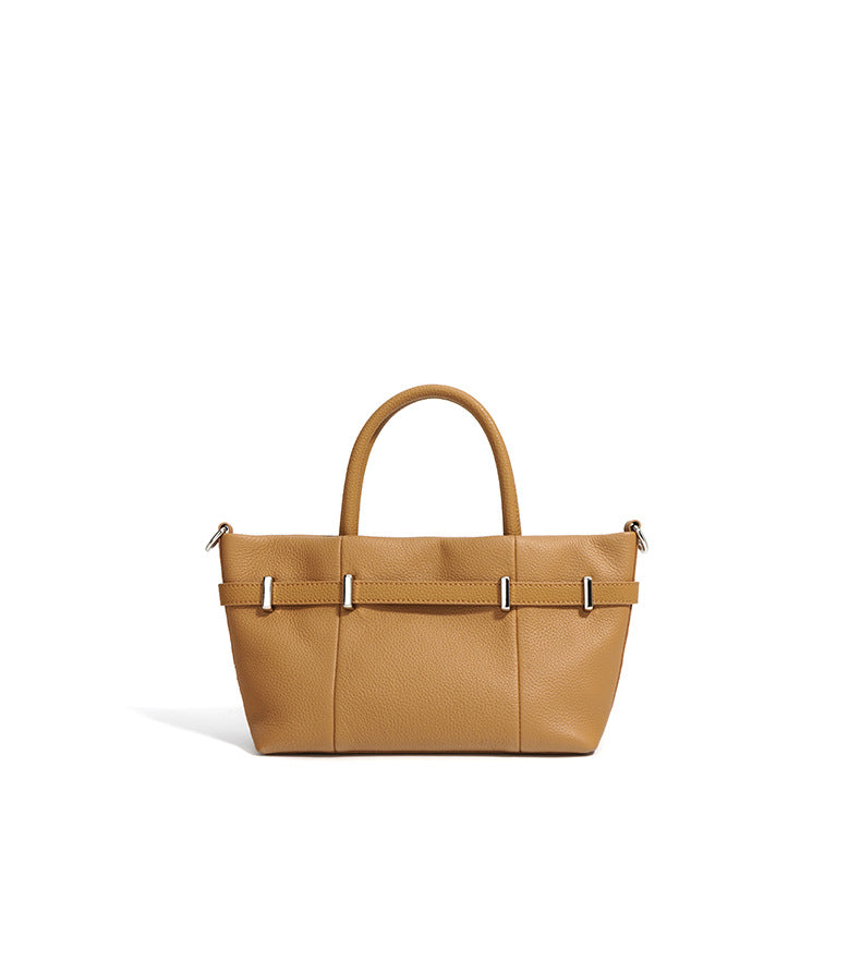 top-handle tote with buckle strap detail – NOIQ