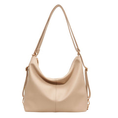 slouchy shoulder bag in black faux leather – ARYA