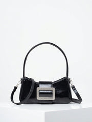 Mini shoulder bag with rhinestone buckle - Burba
