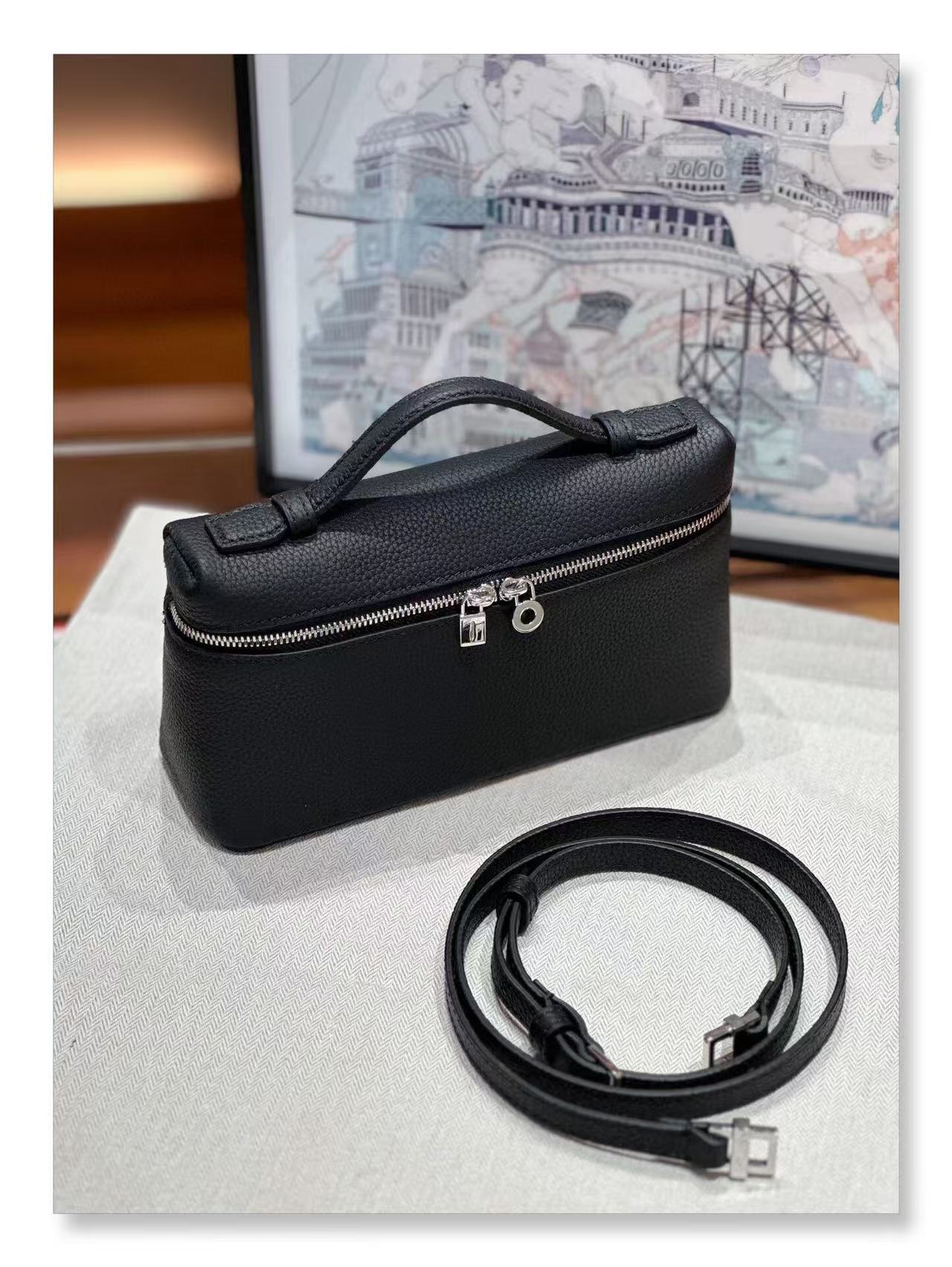 textured leather crossbody with top handle - ARYA
