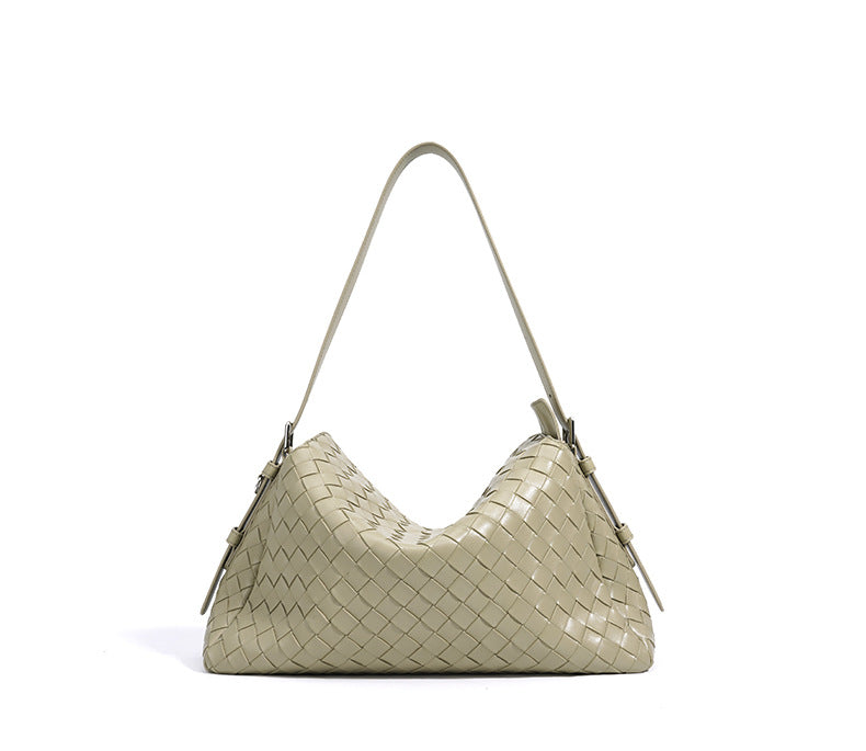 woven shoulder bag with sculpted base – ARIA