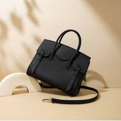 mini top-handle satchel with buckle detail – VERA