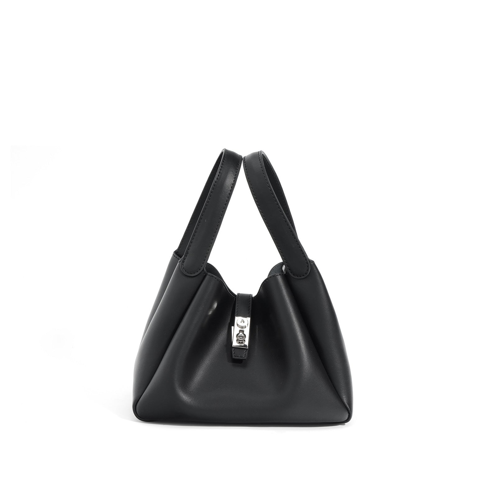 structured bucket bag with top double handle - NOVWA
