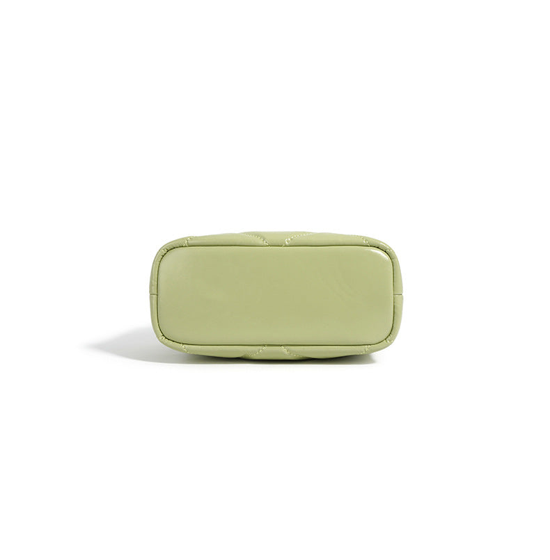 quilted crossbody bag with pearl chain – LIME