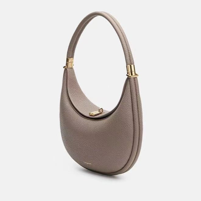 crescent hobo bag with gold hardware – MIRA