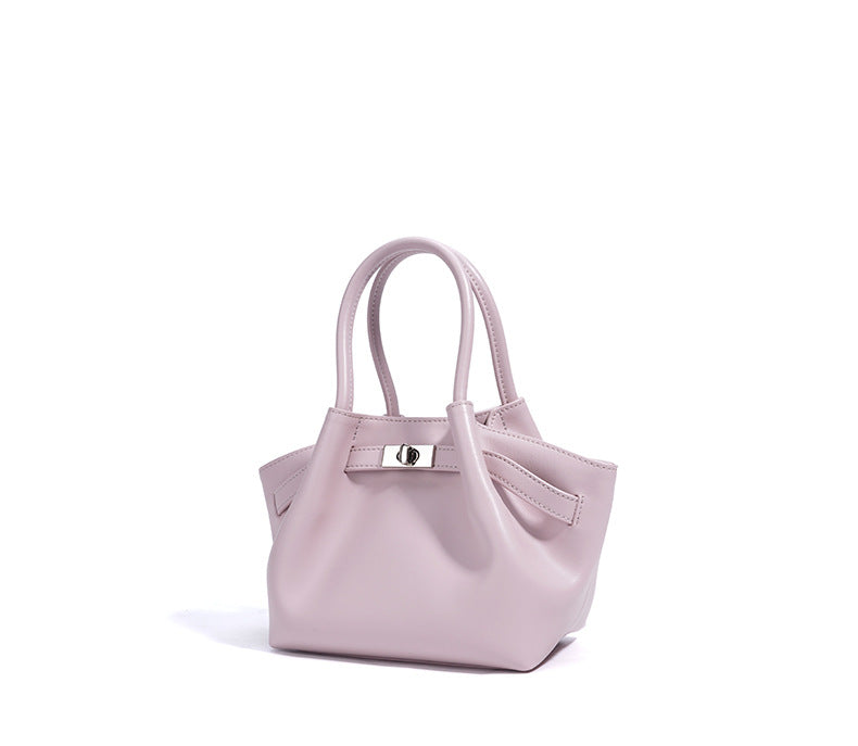 soft-structured mini tote with turn-lock – LILC
