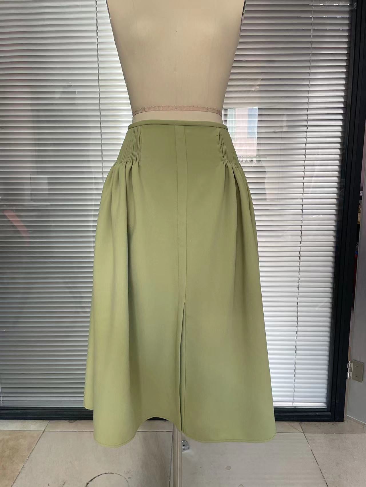 sleeveless pleated midi dress with embroidered bodice - Adellah