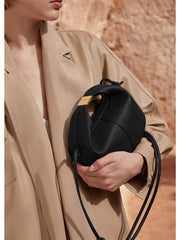 sculpted mini crossbody in pebble taupe – NORWA