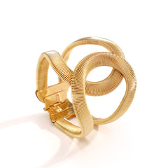 sculpted coil cuff bracelet with interlocking loops – VORTA