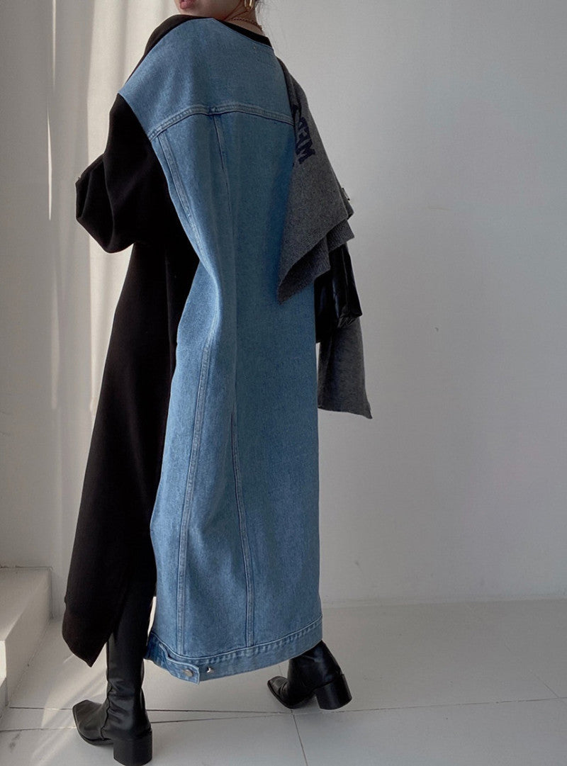 oversized sweatshirt dress with text print – Faeiqa