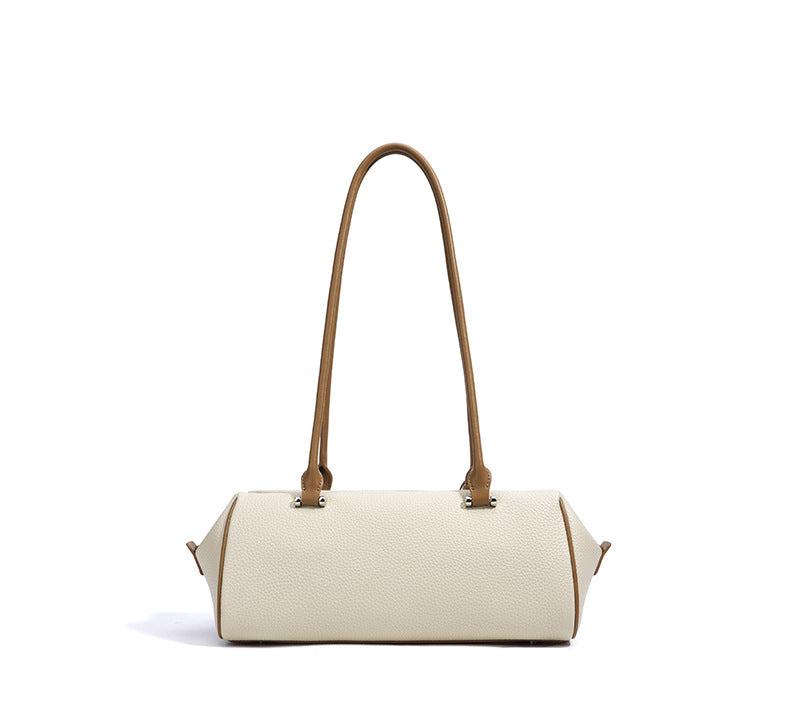 barrel-shaped shoulder bag with twin charm detail – LILURA