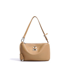 structured shoulder bag with twist-lock clasp - SOFIAQ