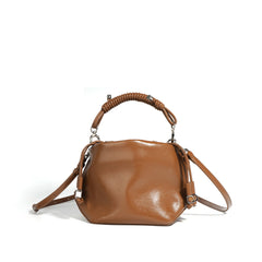 Structured top handle bag with coiled strap - MIPLA