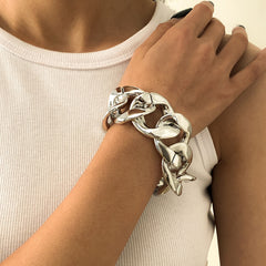 Exaggerated geometric metal jewelry chain handmade - PALSE