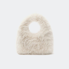 Mini Faux Fur Handbag with Cut-Out Handle – BLMI