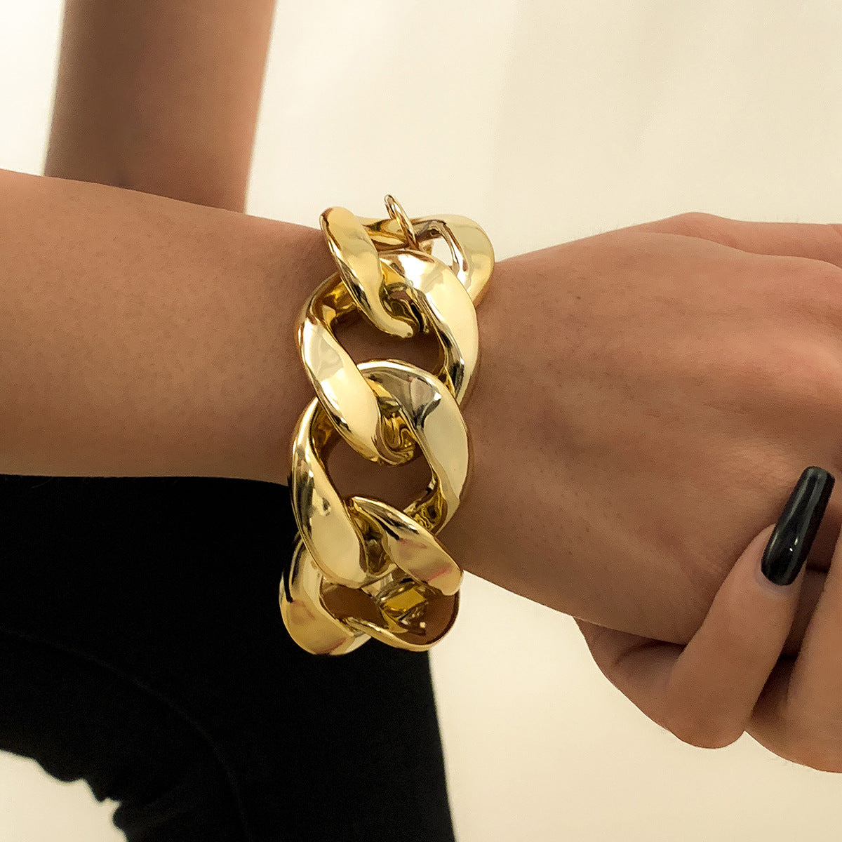 Exaggerated geometric metal jewelry chain handmade - PALSE