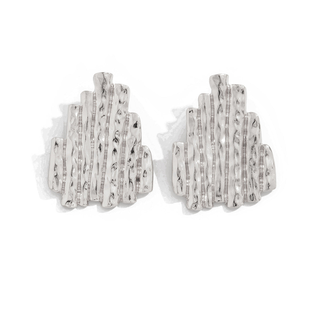 hammered bar cluster earrings – SYRA