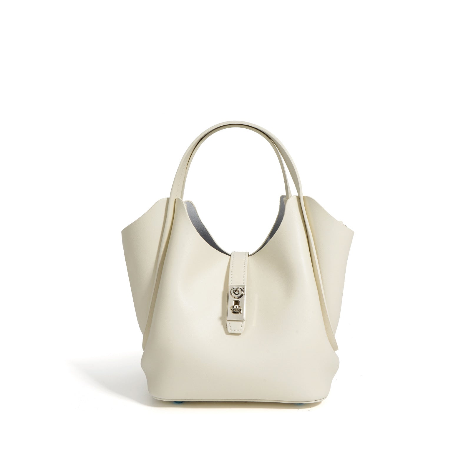 structured tote with silver turn-lock – IVORYN