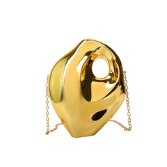 Metallic candy clutch bag with chain strap - Ledvi