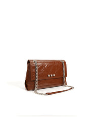 quilted flap shoulder bag with chain straps – LIVIJA