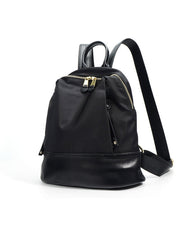 woven leather shoulder bag with zipper top - LIXA