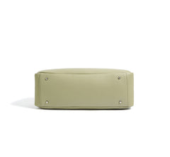 structured double-handle baguette bag – SAGE