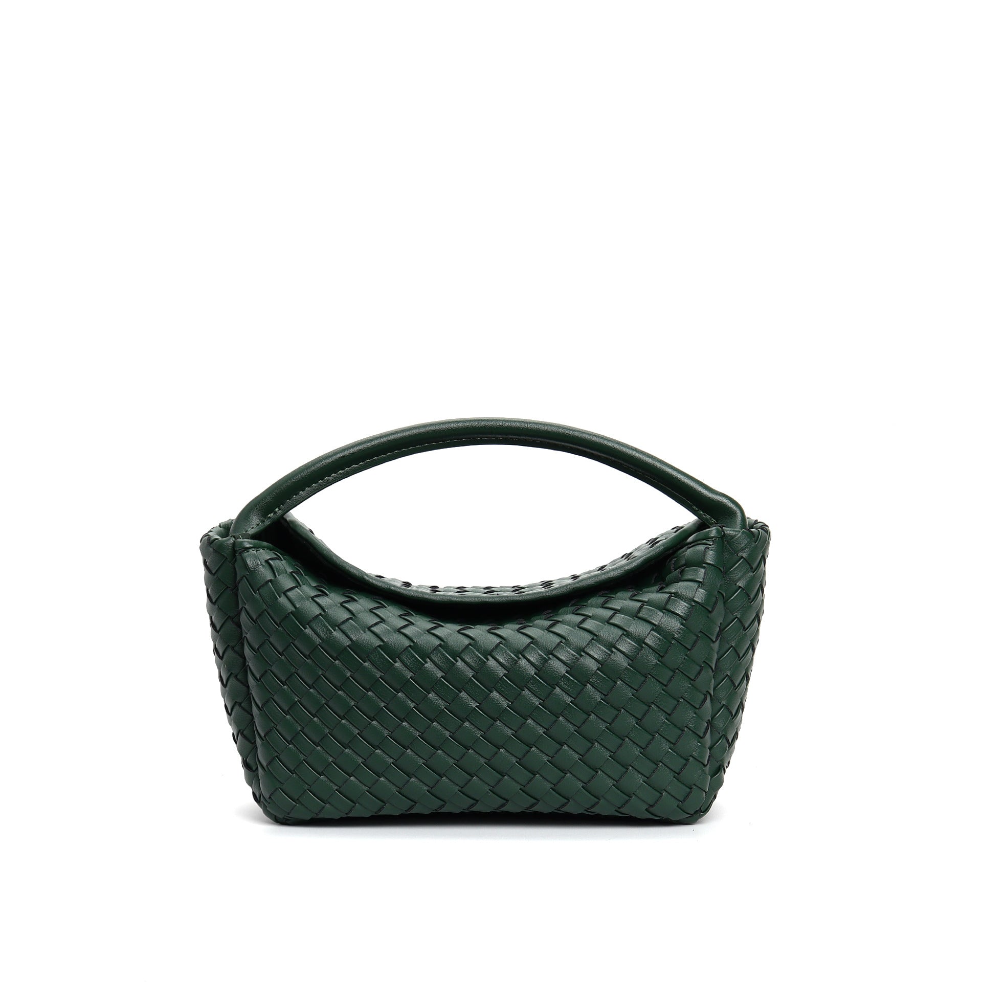 mini woven hobo bag with curved handle - NAIA