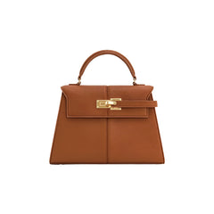 Structured Top-Handle Bag with Turn-Lock Closure – IVIIRY