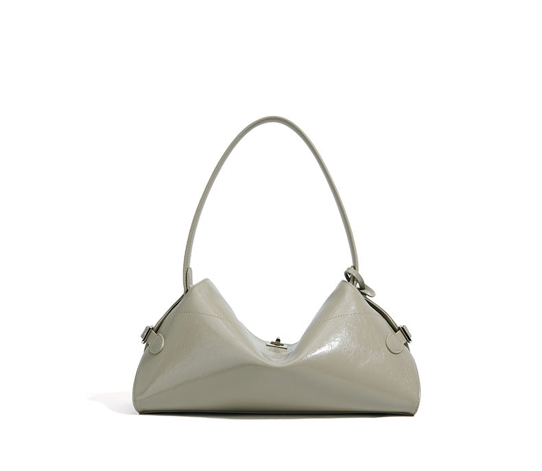 glossy curved-structure shoulder bag – CELINE