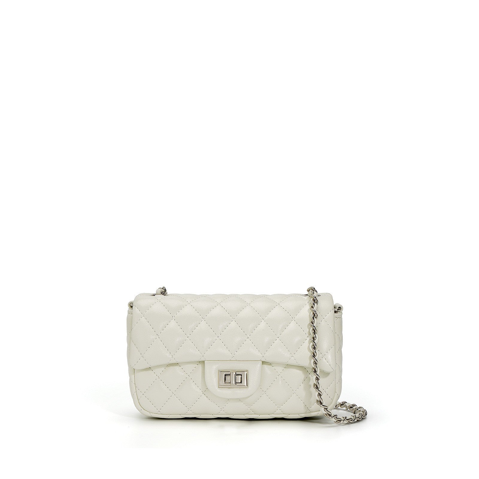 quilted flap mini shoulder bag with chain strap - GISELSE