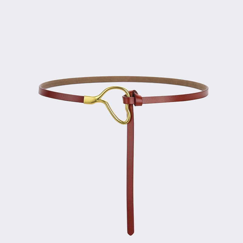 Women's Genuine Leather Belt with Knot - GIKIN
