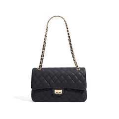 quilted flap shoulder bag with chain strap – COLETTE