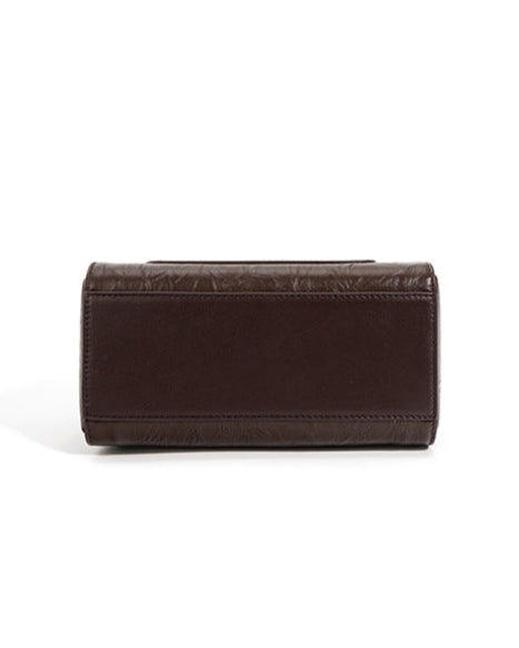 structured trapeze handbag with front patch pocket - NOXIR