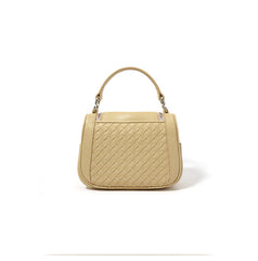 woven mini top-handle bag with flap buckle – IVX