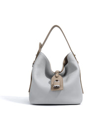 Soft Leather Shoulder Bag with Contrast Trim – SIENA