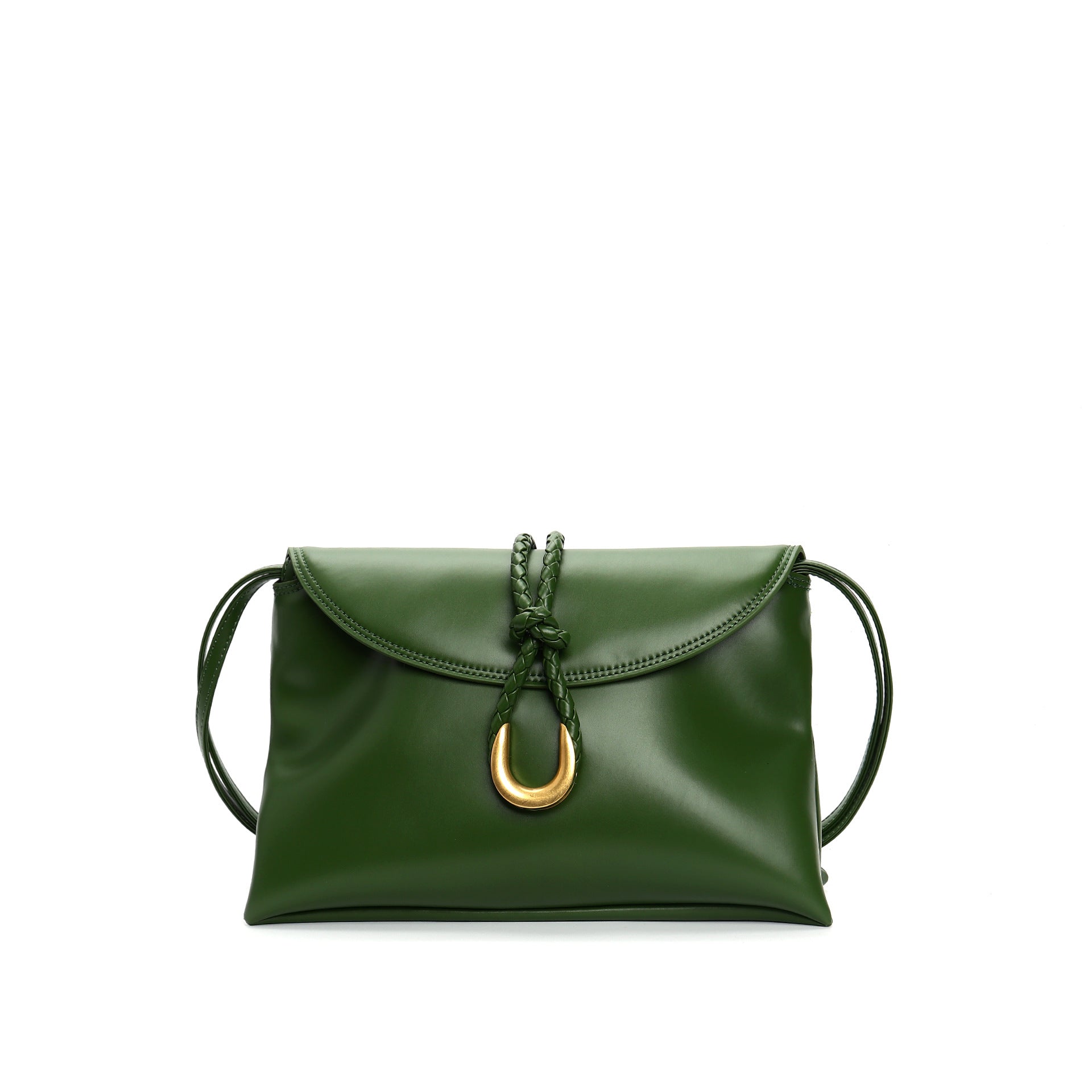 woven crossbody bag with knotted strap detail - SOLEQA