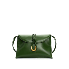 woven crossbody bag with knotted strap detail - SOLEQA