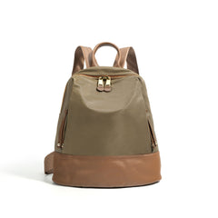 woven leather shoulder bag with zipper top - LIXA