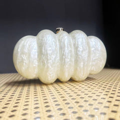 Multi-colored pumpkin shaped clutch bag - Limna