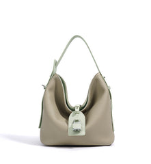Soft Leather Shoulder Bag with Contrast Trim – SIENA