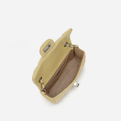 quilted flap mini shoulder bag with chain strap - GISELSE