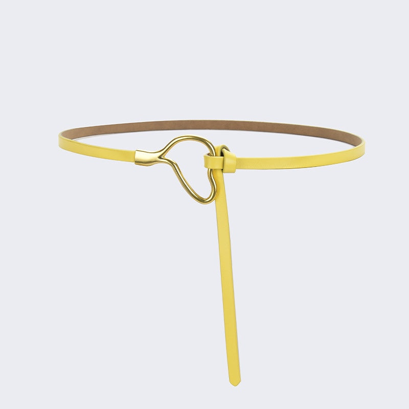 Women's Genuine Leather Belt with Knot - GIKIN