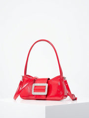 Mini shoulder bag with rhinestone buckle - Burba