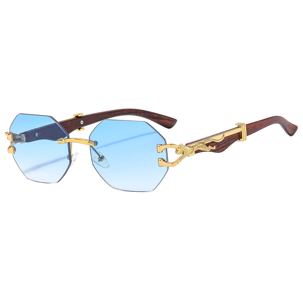 octagonal sunglasses with dragon arms – ASTRAZ