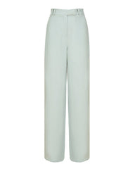 High-waisted tailored pants with belt loops - Nudfi