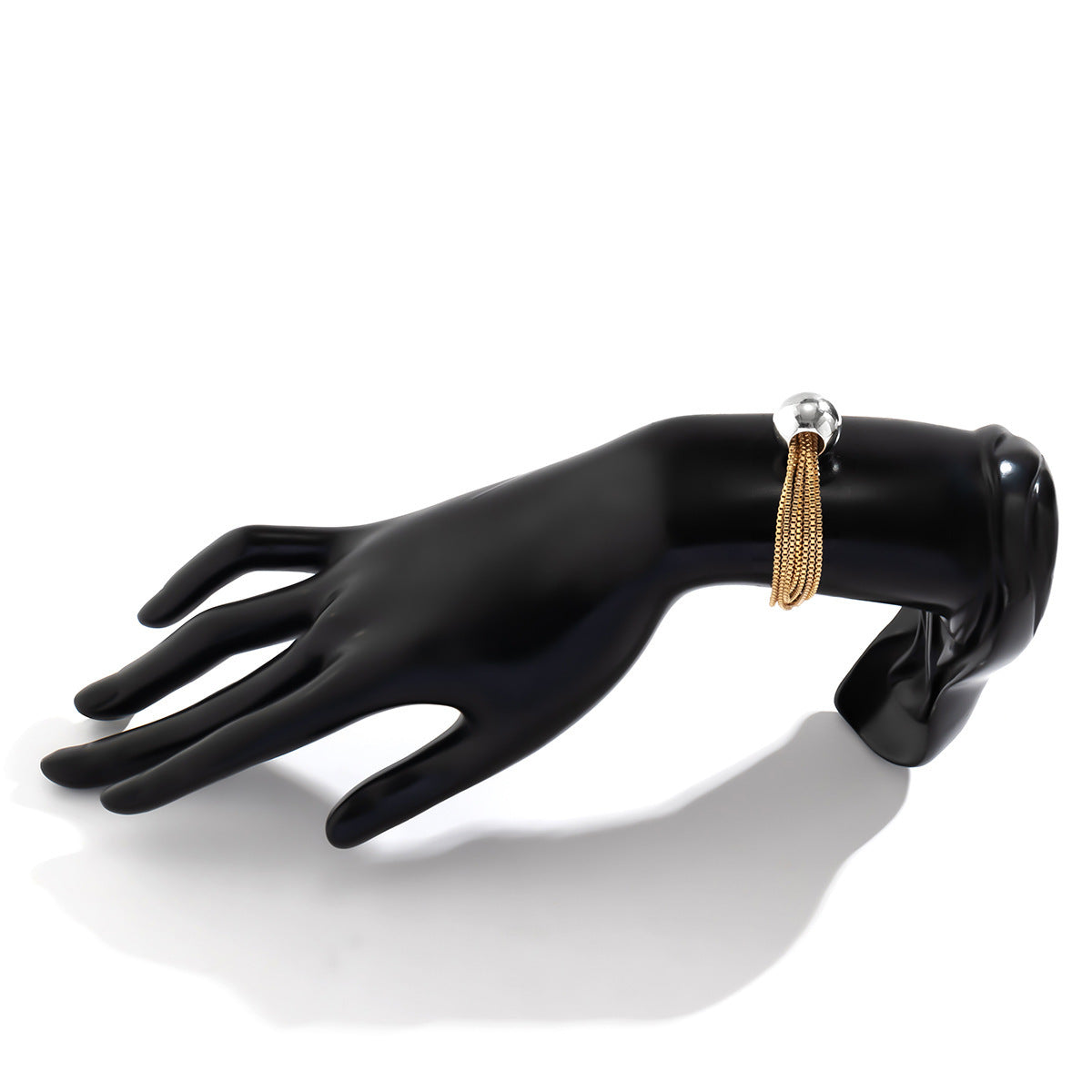 Multi-Strand Chain Bracelet with Oversized Bead – Gihkru