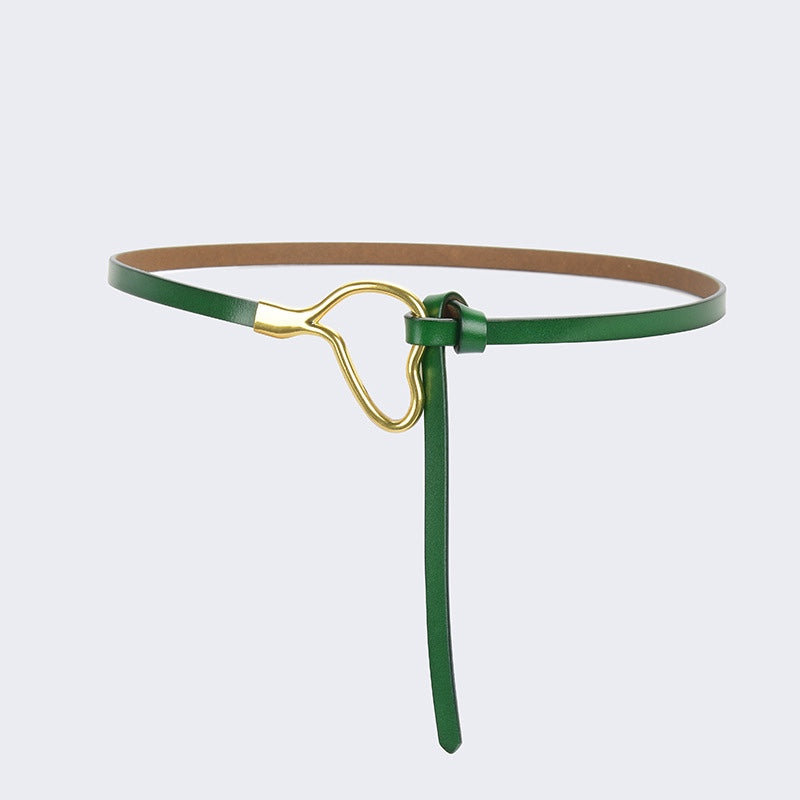 Women's Genuine Leather Belt with Knot - GIKIN