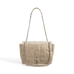 quilted shoulder bag with chain strap - LIZA